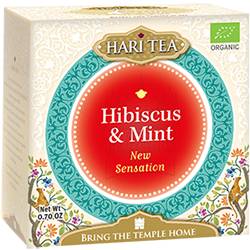 Ceai premium- New Sensation - hibiscus si menta eco-bio 10dz - Hari Tea