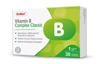 Dr. Max Vitamin B Complex Classic, 30 comprimate