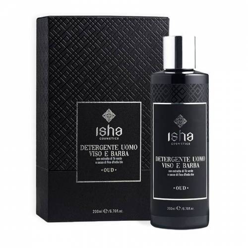 Sapun pentru curatarea fetei si a barbii, pentru barbati, 200 ml, Isha
