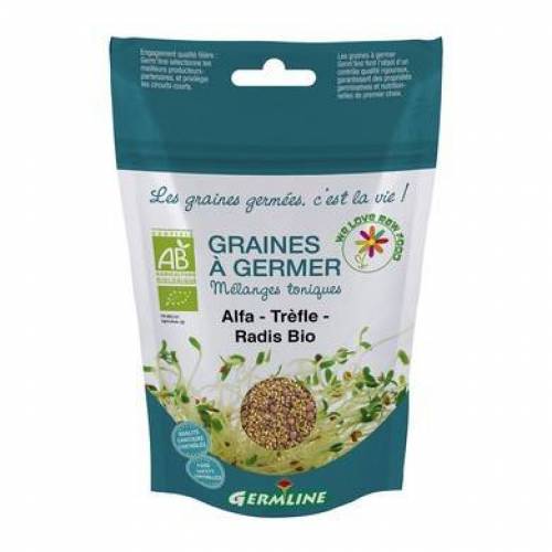 Mix alfalfa, trifoi, ridiche pt germinat eco-bio 150g - Germline