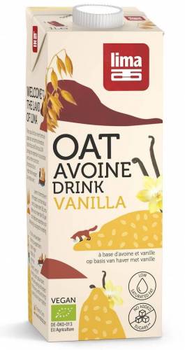 Lapte de ovaz cu vanilie bio 1l - Lima
