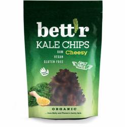 Chips din kale cu aroma de branza raw, eco-bio, 30g - Bettr