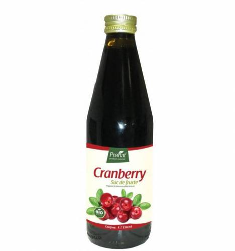 Suc de Merisoare 100% eco-bio 330ml - Medicura - Pronat