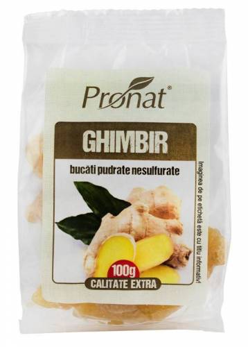 Ghimbir bucati, 100g - Pronat