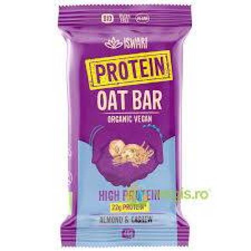 Baton proteic din ovaz, migdale si caju, eco-bio, 40 g, Iswari