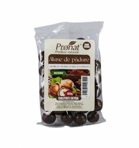 Alune de padure invelite in ciocolata﻿ cu lapte si scortisoara﻿ 100g - Pronat