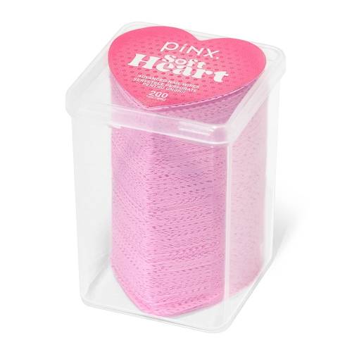 Servetele perforate pentru unghii Soft Heart, 200 bucati, Pinx.