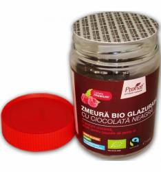 Zmeura glazurata cu ciocolata neagra, 100g - Pronat