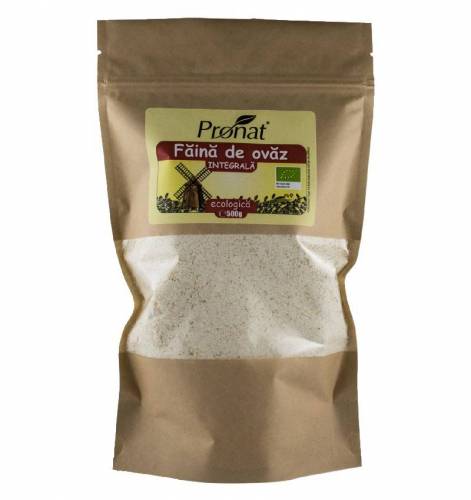 Faina de ovaz integrala ECO-BIO, 500g Pronat
