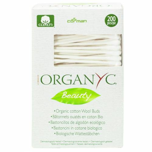 Betisoare De UreCHI Din Bumbac ORGanic - 200 Buc - CORMAN ORGANYC