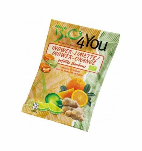 Dropsuri din ghimbir-lime si ghimbir-portocale - eco-bio 75g - Bio4you