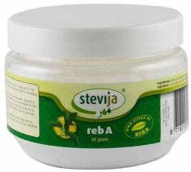 STEVIJA reb A - Indulcitor pudra din stevia, foarte concentrat, 50g - Stevija