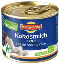 Lapte de cocos extra - eco-bio 200ml - Morgenland