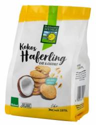 Biscuiti Eco-Bio Haferling - din ovaz cu fulgi de cocos, 125g Bohlsener Muhle