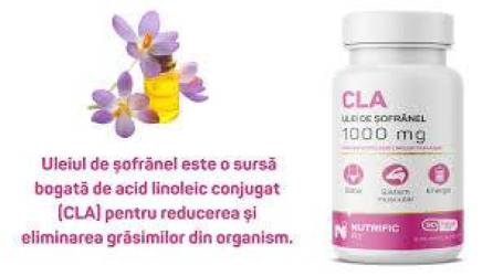 CLA Ulei de Sofranel, 1000 mg, 90 capsule moi, Nutrific