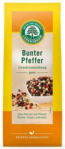 Amestec multicolor de boabe de piper - eco-bio 50g - Lebensbaum
