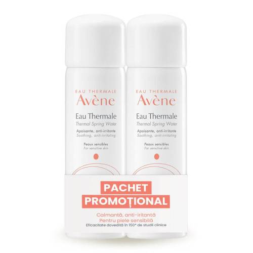 Avene Pachet Apa termala spray 50 ml 1+1