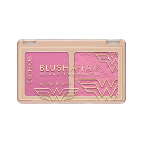 Paleta fard de obraz cu pudra si crema Wonder Woman Champion for all 010, 6g, Catrice