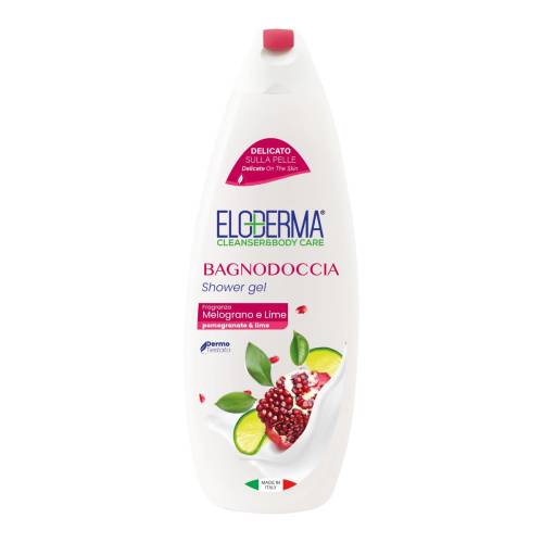 Gel de dus Rodie si lime, 600ml, Eloderma