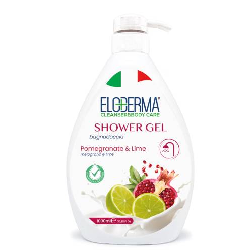 Gel de dus Rodie si lime, 1000ml, Eloderma