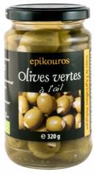 Masline verzi in saramura umplute cu usturoi - eco-bio 320g - Epikouros