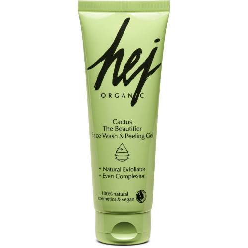 Gel - peeling pentru curatarea fetei, Cactus The Beautifier, 125 ml, Hej Organic
