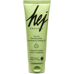 Gel - peeling pentru curatarea fetei, Cactus The Beautifier, 125 ml, Hej Organic