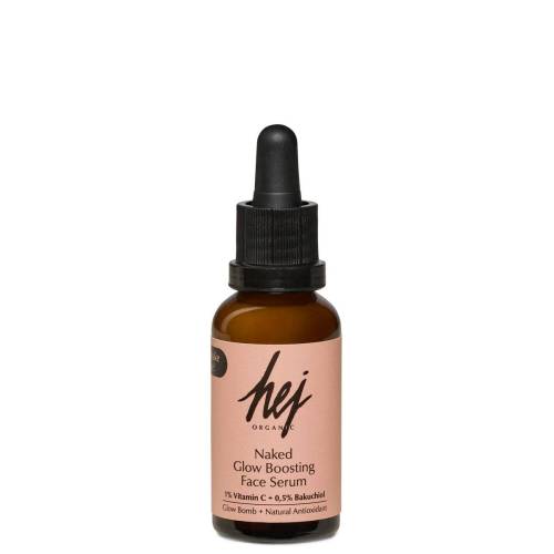 Ser facial anti-imbatranire, cu efect revitalizant, NAKED GLOW BOOSTING, 30 ml, HEJ ORGANIC