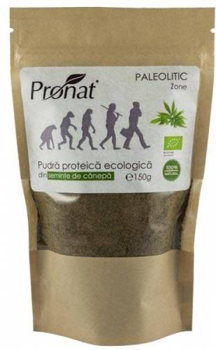 Pudra proteica din seminte de canepa - eco-bio 150g - Pronat