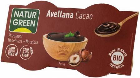 Desert eco-bio cu alune si cacao, 2X125g NATUR GREEN