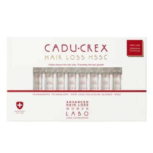 Tratament impotriva caderii severe a parului pentru femei, 20 fiole, Cadu-Crex