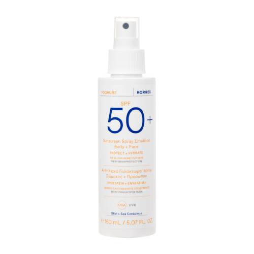 Spray de fata si corp Yoghurt Sun SPF50+, 150ml, Korres