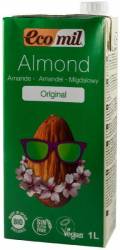 Bautura - tip lapte - de migdale original, indulcita cu sirop de agave, eco-bio, 1L Ecomil
