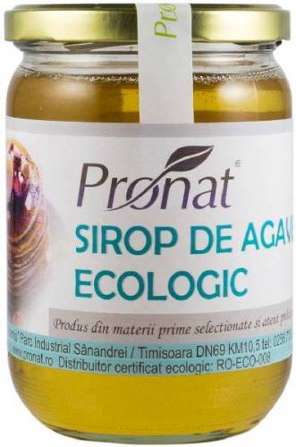 Sirop e agave, eco-bio, 650g / 500 ml, Pronat