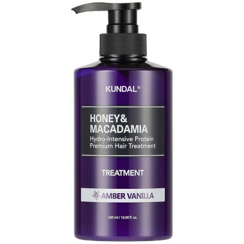 Tratament pentru par Honey & Macadamia Amber Vanilla, 500ml, Kundal