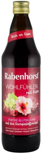 „Stare de bine” Suc din fructe cu flori de hibiscus  si fier, 0.75L RABENHORST