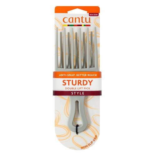 Pieptene pentru stilizarea parului cu rand dublu de peri, 1 bucata, Cantu