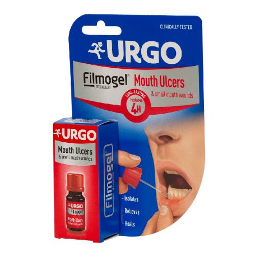 URGO Filmogel Afte și răni bucale mici cu aroma de fructe, 6 ml