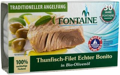 File de ton in ulei de masline, eco-bio, 120g - Fontaine