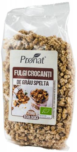Fulgi crocanti de grau spelta eco-bio 250g Pronat