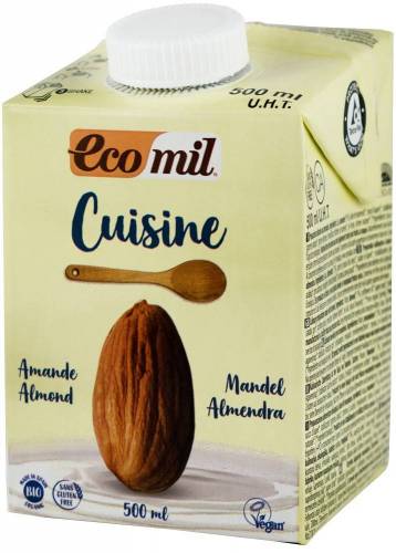 Smantana vegetala de migdale pentru gatit eco-bio, 500ml ECOMIL CUISINE