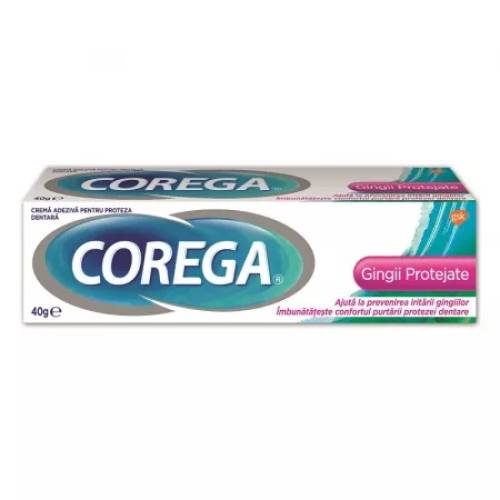 Crema adeziva pentru proteza dentara Corega Gingii Protejate, 40g