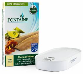 Platou de hering cu adaos de legume, eco-bio, 200g - Fontaine