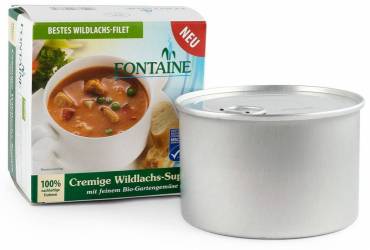 Supa crema de somon salbatic cu legume fine de gradina, eco-bio, 400ml - Fontaine