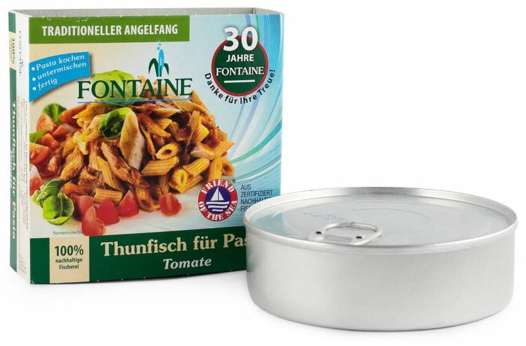 Ton pentru paste cu tomate, eco-bio, 200g - Fontaine