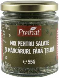 Mix de condimente pentru slate si mancaruri, fara telina, 55g, Pronat