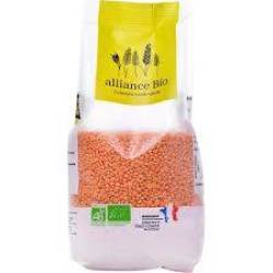 Linte rosie, eco-bio, 500 g, Alliance Bio