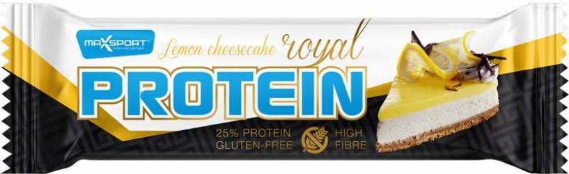 Baton proteic in invelis alb cu aroma de lamaie, 60g MAX SPORT