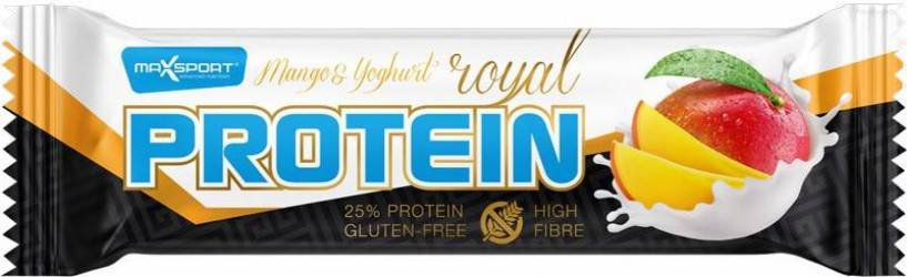 Baton proteic cu mango si glazura de iaurt, 60g MAX SPORT