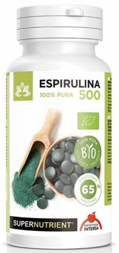 SPIRULINA BIO, 500mg, 90G - DIETETICOS INTERSA